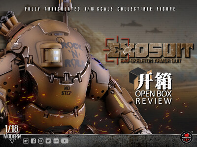 1/18th Scale EXO-Skeleton Armor Suit XO-01 OPEN-BOX REVIEW