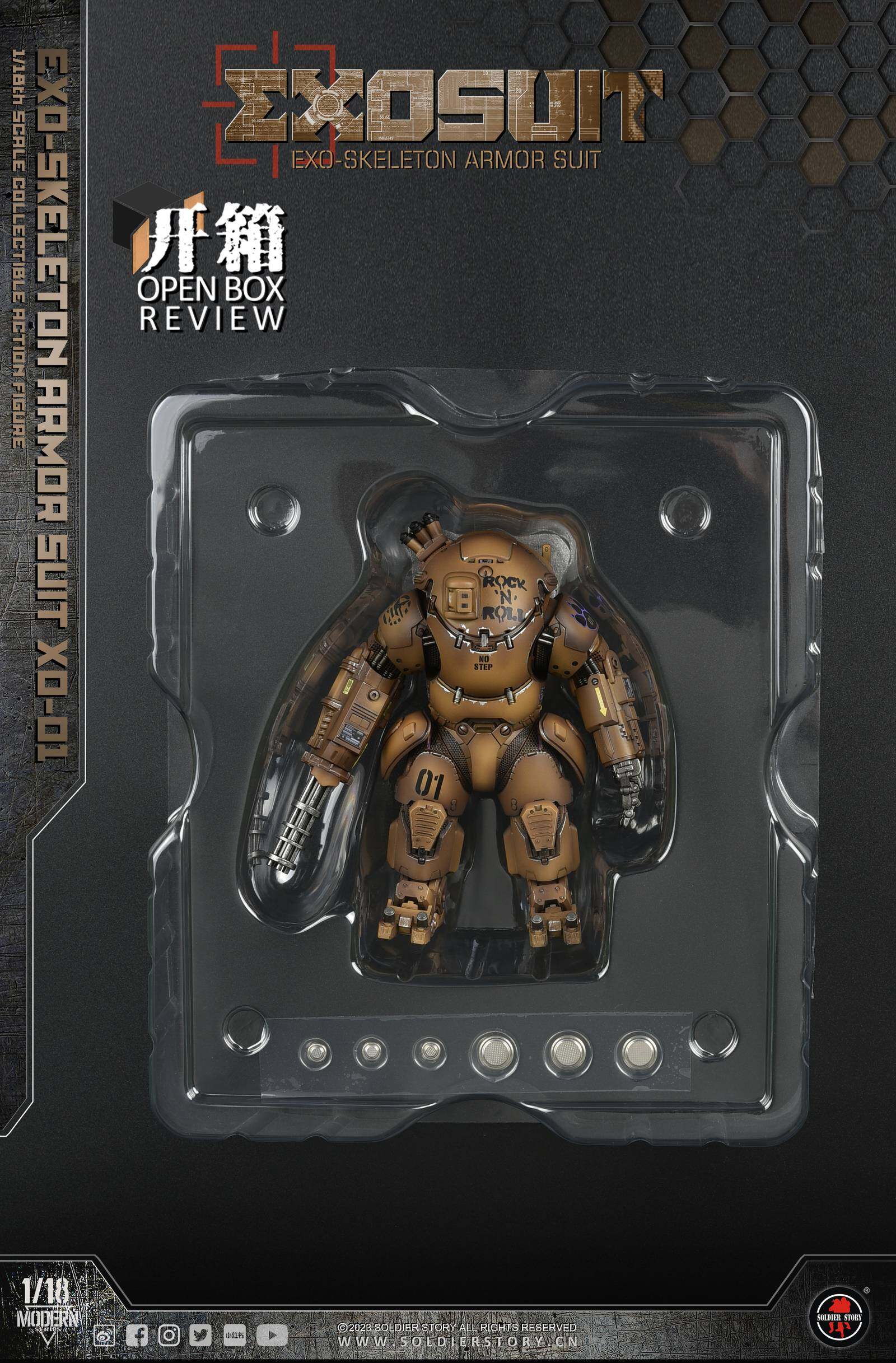 ミリタリー SoldierStory SSE001 1/18Armor Suit XO-01 Soldier Story EXO-Skeleton Armor Suit XO-01 SSE001